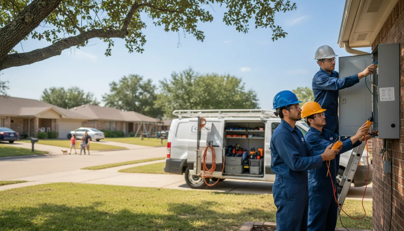 Certified electrician providing emergency electrical services in Angleton, TX